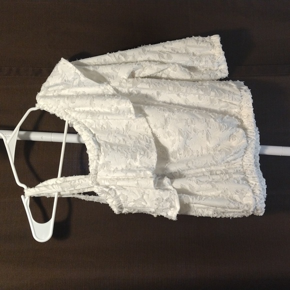 LC Lauren Conrad Off shoulder  waist Top - Picture 2 of 9